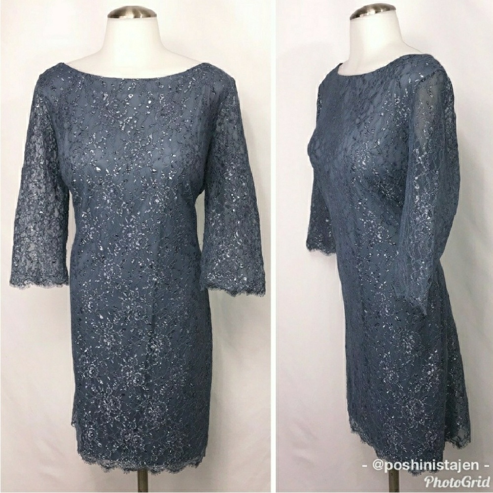 NWOT Calvin Klein Lace Blue Cocktail Dress